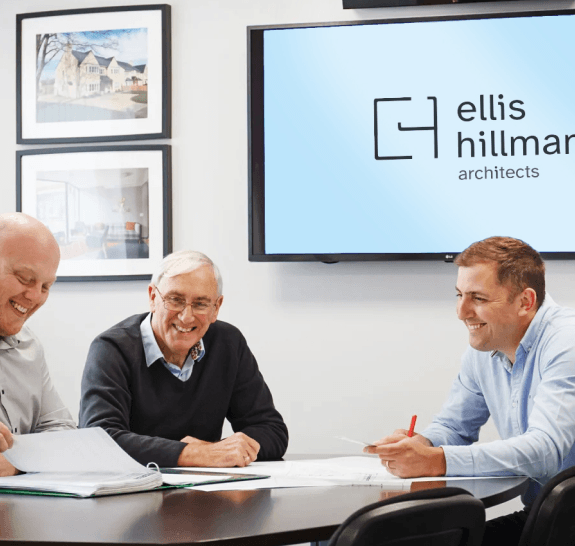 An image of some people enjoying an Ellis Hillman consultation